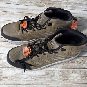 Geers Men Comfort Foam Active Outdoor Walking Running Shoes Brown Size 12